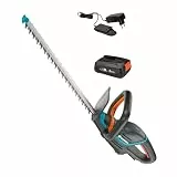 Gardena Akku-Heckenschere ComfortCut 50/18V P4A Ready-to-Use Set: Ergonomisch, Messergeometrie, Leichtgewicht, Akkustand, Kabellos (14730-20)