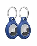 Belkin AirTag Hülle mit Schlüsselanhänger (Secure Holder Schutzhülle für Air Tag, Accessoire mit Kratzschutz), 2er-Pack, Blau