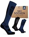 Occulto Herren Skisocken 2er Pack, 4er Pack (Modell: Felix) 2 Paar Blau Anthrazit 47-50