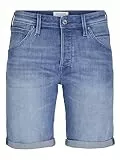 JACK&JONES Herren Jjirick Jjfox 310 Sn Shorts, Blue Denim/Pack:AM 318, L