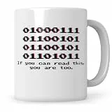 Sweetify Informatik Geschenk Tasse Binärcode lustig Kaffeebecher Sys Admin Kaffeetasse Programmierer Spruch Administrator Programmieren Kaffeetasse Entwickler Nerd Developer