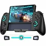 Coogamefly Switch Wireless Controller für Nintendo Switch/OLED, Handheld Switch Grip Controller mit Turbo, programmierbarer und 6-Achsen-Gyro, einteiliger großer Griff Switch Pro Controller