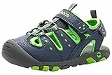 KangaROOS Jungen K-Trek Sandale, dk navy/lime, 31 EU