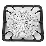 Lavatelli TUKA, Thermoplatte, Wärmespeicher für Gasherde, Einsparungen und besseres Kochen, Stahl, Grau. Flammenverteilerofen für zu Hause, flammblech für gasgrill, MAXI 20cm Durchmesser