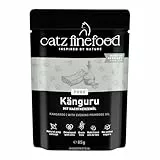 catz finefood Purrrr Känguru Monoprotein Katzenfutter nass N° 107, für ernährungssensible Katzen, 70% Fleischanteil, 16 x 85 g Beutel