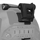Gunyoo Taktische Helmlampen 4 Modi Grün/Rot/Weiß/IR LED Aufgabenlampe mit Helmlampenhalterung Überlebenssignallampen für Outdoor-Jagd Airsoft Militär Schnelle Helmlampen (Schwarz)