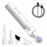 Handstaubsauger Akku, 12000Pa Handstaubsauger Kabellos Bürstenlosen Motor mit USB-C Schnellladung, 2 in 1 Auto Staubsauger Stark Multifunktion Luftgebläsepumpe, Mini Staubsauger für Auto Outdoor