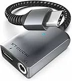 USB C Kopfhörer Adapter und Laden,Stouchi USB Typ C auf 3,5 mm Klinke Aux Adapter,Hi Res DAC,Sicheres 30W Schnellladen,Kompatibel mit i-Phone 15 Pro/Max,Samsung Galaxy S24 S23,iPad Air/Pro/Mini,Pixel
