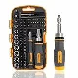 MULWARK Schraubendreher-Bits & Steckschlüssel-Set 77-teilig, Ratschen-Schraubendreher-Set mit Koffer, Mehrzweck-Werkzeugset für Heimwerker & Profi-Einsatz, Premium-Bits, komplettes Schraubendreher-Set
