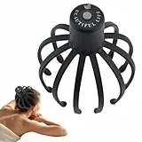 Octopus Elektrisches Kopfmassagegerät, Head Massager Scalp, Elektrisches Kopfhautmassagegerät Zum Stressabbau, 360-Grad-kopfmassage Spinne, Tragbarer Kopfhaut-Kopfkratzer Mit 3 Modi, Für Entspannung