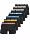 Indicode Herren Copenhagen 7er Pack Boxershorts | Unterwäsche Boxer Shorts Unterhosen White/Grey/Black, S