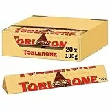 Toblerone – Schweizer Milchschokolade mit Honig- und Mandelnougat – 20 x 100g