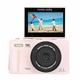 5K Digitalkamera für Fotografie Video, 75MP UHD Vlogging Camera mit WiFi, Autofokus, 18 -facher Zoom, 3in 180 ° Flip Screen Compact Travel -Kameras für YouTube -Anfänger