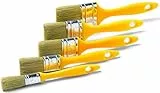 Schuller Eh'klar 70396 Mercato M Flachpinsel-Set 5-teilig vollverklebt Kunststoffstiel Stärke 6 Gelb