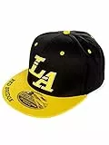 Redbridge Unisex Snapback Caps Kappe Baseball-Cap Mütze Bestickt LA Los Angeles R31755 Schwarz-Gelb One Size