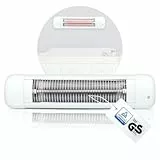 Babyruf BS 50 Heizstrahler | 600 Watt | Wickeltisch Wärmelampe Mit Abschaltautomatik | Einfache Wandmontage | Weiß