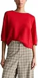 Marc OߴPolo Denim Damen Pullover mit Rundhalsausschnitt Relaxed Fit, Rot (Carmine Red), M