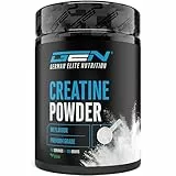 Creatin Pulver - 500 g - Reines Creatin Monohydrat - Optimale Löslichkeit - Vegan - Ohne Zusätze - Pure Powder - German Elite Nutrition