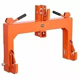 VEVOR 3-Punkt-Schnellkupplung mit 5,08 cm Empfänger, 1369 kg Hubkapazität, mit 5-stufig verstellbarem Bolzen, Anpassung an Traktor der Kategorie 1 und 2, 3-Punkt-Anbaugeräte, Orange