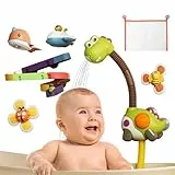 TUMAMA Badespielzeug Baby ab 3 Jahre, Badewannenspielzeug ab 3 4 5 6 Jahr Kinder, Kinderdusche Wasserspielzeug Saug Spinner Spielzeug mit Aufbewahrungstasche Geschenk Spielzeug für Mädchen und Jungen