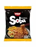 Nissin Soba Bag – Classic, 9er Pack, Wok Style Instant-Nudeln japanischer Art mit Yakisoba-Sauce, schnelle Zubereitung, asiatisches Essen, 9 x 109g