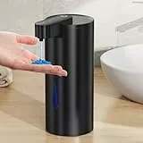 Fachixy Seifenspender Automatisch,Gebürsteter Edelstahl, Berührungslos,340ml Elektrischer Seifenspender mit Sensor, USB Wiederaufladbar für Bad,Küche