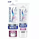 ZAHNPASTA - Sensodyne Clinical WHITE, 75ml, Zahncreme für 2 Nuancen weissere Zähne* und effektiven Schutz vor Schmerzempfindlichen Zähnen, hellere Zähne bei empfindlichen Zähnen
