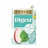 Twinings Super Blends Digest grüne Minze, Apfel und Rooibos mit Baobab, 20 Beutel (35 g)