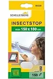 Schellenberg 50328 Fliegengitter für Dachfenster mit Reißverschluss, Insektenschutz, 150 x 180 cm, UV-stabil, einfache Montage ohne bohren, inkl. Klebestreifen, Weiß