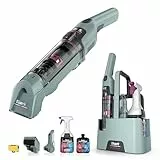Shark StainForce Kabelloser Fleckenentferner, Tragbarer Flecken-, Waschsauger und Geruchsentferner für Teppichböden, Polstermöbel und mehr, mit Aufbewahrungsbox, Zubehör und 2 × Reiniger, HX100EUCP