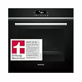 Siemens HB572ABS3, Stiftung Warentest GUT (2,0)*, iQ300 Einbau-Backofen 60x60 cm, Air Fry, Pyrolyse Selbstreinigung, LED-Touchbedienung, 3D Heißluft, Schnellaufheizung, cookControl10