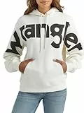 Wrangler Damen Retro-Kapuzen-Sweatshirt Kapuzenpullover, Weiss/opulenter Garten, L