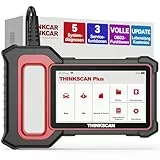 thinkcar OBD2 Diagnosegerät, ThinkScan Plus S4 Diagnosegerät Auto Mit 5 Systemdiagnosen(ECM+ABS+SRS+BCM+TCM) Und 3 Reset-Funktion, Android 7.0, Automatische VIN, OBD2-Funktionen