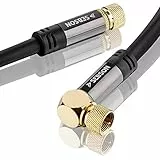 SEBSON SAT Kabel 2m F-Stecker 90° gewinkelt, Koaxialkabel 105dB 75 Ohm 4-Fach abgeschirmt, für Fernseher (HDTV, UHD, 4K), Radio, Receiver, Internet - Satellitenkabel