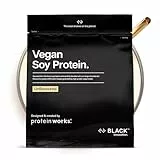 Protein Works | Veganes Soja Protein Pulver – BLACK Innovation, Soja Isolat Eiweißpulver, fettarm, ohne Zuckerzusatz, 100% pflanzliche Ernährung, Ohne Aroma, 16 Portionen, 500g