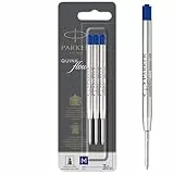 Parker Ballpoint Pen Refills | Medium Point | Blue QUINKflow Ink | 3 Count