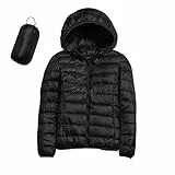 Generisch Daunenjacke Damen Leichte Steppjacke Packable Puffer Jacke Übergangsjacke Warme Winterjacke Mit Kapuze Fur Frauen Gefüttert Pufferjacke Taschen Freizeit Wandern