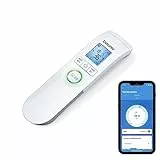Beurer FT 95 Bluetooth, kontaktloses Infrarot-Fieberthermometer mit innovativer App-Vernetzung