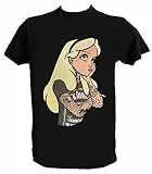 UZ Design Alice im Wunderland Tattoo Tshirt Herren Kinder Tätowierte Prinzessin Shirt Rock, Herren - L