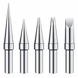 Schweißlötspitzen für ET Lötkolben, ETS ETA ETB ETT ETD Ersatz für Weller WES51 WESD51 WE1010NA PES51 Lötkolben Griff Spitze Schweißstift Düse Lötkolben Set (5PCS Spitzenset)