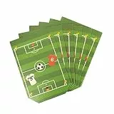 Oblique Unique Fußballfeld Geschenktüten 6 STK WM Fußball Spielfeld Papiertüten für Jungs Jungen Kinder Geburtstag Feier Motto Party Feier Mitgebsel