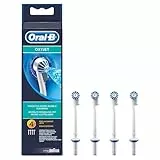 Oral-B OxyJet Aufsteckdüsen, Für eine gezielte Reinigung mit innovativer Mikro-Luftblasen-Technologie, 4 Stück, ED17-4, Mehrfarbig