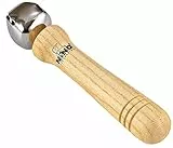 Nino Percussion Bell Stick Instrument - Musikinstrument für Kinder ab 3 Jahren - Mit 1 Glocke - Holz, Natur (NINO960)