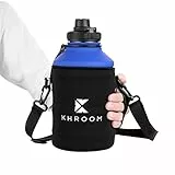 Khroom Edelstahl Trinkflasche 2,2L – Zubehör Tragetasche V2, auslaufsicher kompatibel, BPA-frei | Metall Outdoorflasche Zubehör | 2 Liter XXL Water Jug kompatibel | Sportflasche