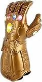UrMsun Super Held Handschuhe LED Licht Up PVC Infinity Edelsteine Handschuhe Spielzeug Geschenk Für Cosplay Halloween Requisiten