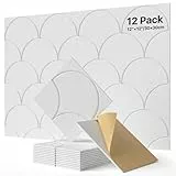 Soundsbay 12 St. Akustikplatten Selbstkleben, Schallschutz Schallabsorber, Akustikpaneele aus Polyester zur Schalldämmung, Schallschutzplatten für Akustische Behandlung und Wanddekoration 30x30x0.9cm