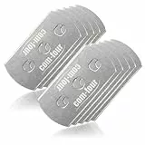 com-four® 10x Ersatzklingen aus Edelstahl für Reinigungsschaber, Kochfeldschaber, Ceranfeldschaber, Schaberklingen zum Austauschen, geeignet für Backöfen & Herde (10 Stück Ersatzklingen)