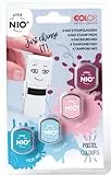GLOREX 6 2248 124 – Colop Ersatz-Stempelkissenset von Little Nio, 4 austauschbare Stempelkissen in hochwertigen Pastell-Stempelfarben für Little Nio Stempel