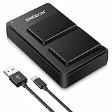 ENEGON 2-teiliger Kamera-Akku LP-E17 mit Dual Micro USB Ladegerät für Canon Rebel SL2, T6i, T6s, T7i, EOS R10, R8, RP, R50, R100, M3, M5, M6, 200D, 250D, 77D, 750D, 760D, 800D, 8000D und mehr