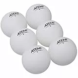 Adidas Breathi Norm Tischtennis Ping Pong Bälle (6 Stück) Indoor/Outdoor Standard 40mm Tischtennis-Set verbessert in Sprungkraft, Rundheit, Härte Orange oder Weiß (Weiß)